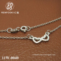 Unique double heart 925 silver jewellery pendant necklaces